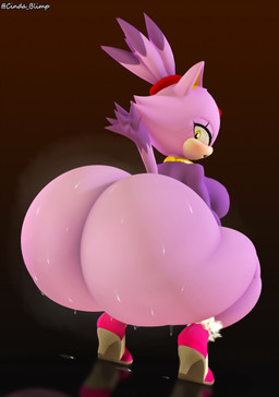 3d, anthro, ass, big ass, big butt, blaze the cat, cindablimp, felid, feline, felis, female, huge ass, huge butt, hyper, hyper ass, hyper butt, large ass, moving ass, perros god, playbonnie3, relaxed, sega, sonic (series), sonic the hedgehog (series), squatting, sweat, sweaty, sweaty ass, tagme, thick thighs, wide hips