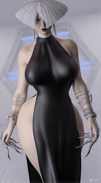 a.k.i., ai assisted, ai generated, animated, ass, big ass, breasts, busty, capcom, cga3d, curvy, earrings, erotichris, female, female focus, female only, gif, high resolution, highres, hourglass figure, makeup, muscular, muscular arms, muscular back, muscular female, nude, nude female, red eyes, street fighter, street fighter 6, tagme, teasing, thicc, thick ass, thick thighs, thigh gap, vagina, white hair, wide hips