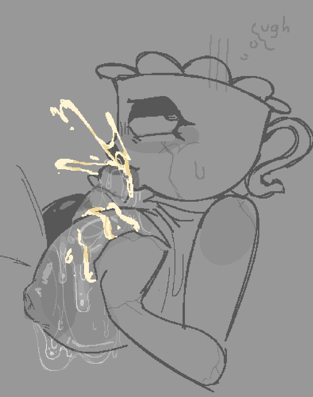 cum, cum on face, dandy's world, excessive cum, tagme, tagme (artist), teagan (dandy's world)