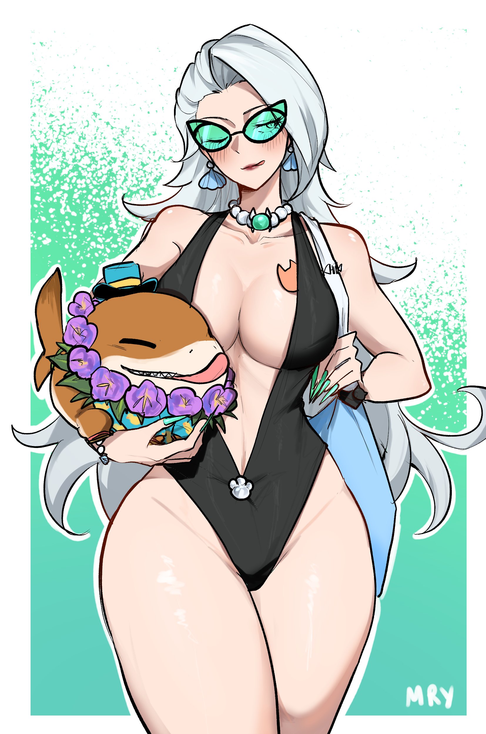 1girls, 2026, 2d, big breasts, bikini, black cat (coastal cat), black cat (marvel rivals), black cat (marvel), breasts, bursting breasts, curvaceous, curvaceous body, curvaceous female, curvaceous figure, curvaceous hips, curvy, curvy body, curvy female, curvy figure, curvy hips, earrings, felicia hardy, female, hips, hourglass figure, huge breasts, jeff the land shark, large breasts, light skin, light-skinned female, long hair, marvel, marvel comics, marvel rivals, marydjiang, massive breasts, necklace, seductive, seductive look, seductive pose, solo, solo female, spider-man (series), superheroine, swimsuit, swimwear, thick, thick breasts, thick hips, thick thighs, tongue, tongue out, v string bikini, voluptuous, voluptuous female, white hair, wide hips