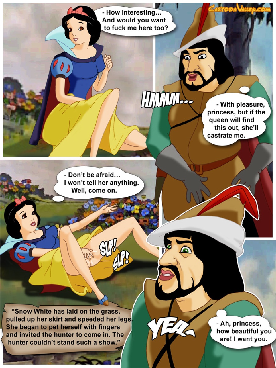 cartoonvalley.com comic disney disney_princess english_text helg humbert_the_huntsman princess royalty snow_white_(disney) snow_white_and_the_seven_dwarfs_(1937_film) speech_bubble text