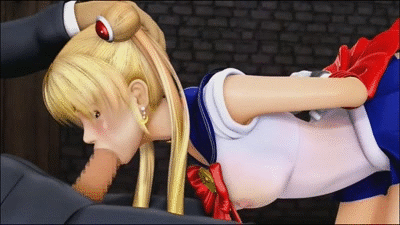3d, ahe gao, animated, bishoujo senshi sailor moon, blonde hair, blowjob, breasts, censored, clothing, cosplay, dark-skinned male, fellatio, female, female focus, forced oral, game cg, male, oral sex, oz (artist), rape, sailor moon, skirt, small breasts, usagi tsukino