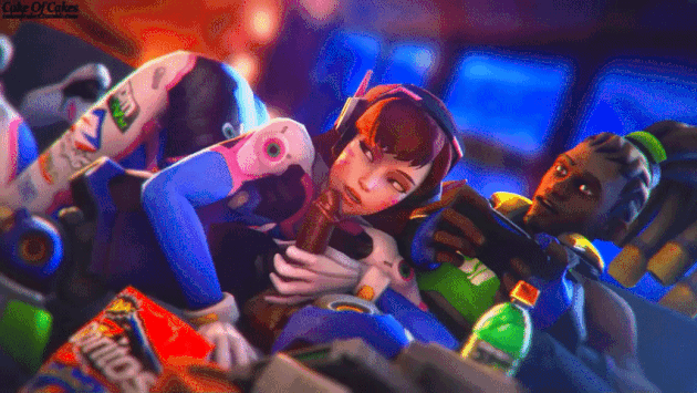 1boy, 1girls, 3d, animated, blizzard entertainment, blowjob, cakeofcakes, d.va, dark skin, dark-skinned male, fellatio, female, gif, interracial, lúcio, lucio (overwatch), male, oral, overwatch, overwatch 2, sex, straight, whisker markings