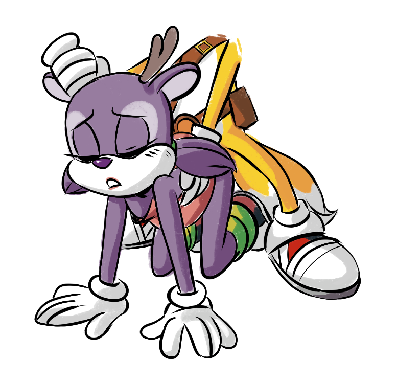 all_fours antlers eyelashes female fur horn male multi_tail reindeer reindeer_girl reindeer_girl_(sonic_boom) sonic_(series) sonic_boom tagme tails therollingwestern