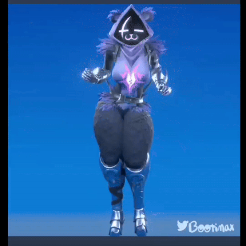 animated bootimax fortnite jiggle_physics jiggling jiggling_ass jiggling_breasts party_hips raven raven_team_leader