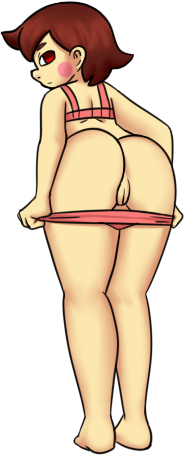 brainwashing brown_hair chara empty_eyes filler_shmazman human hypnosis mind_control pulling_panties pussy red_eyes stripping undertale undertale_(series)