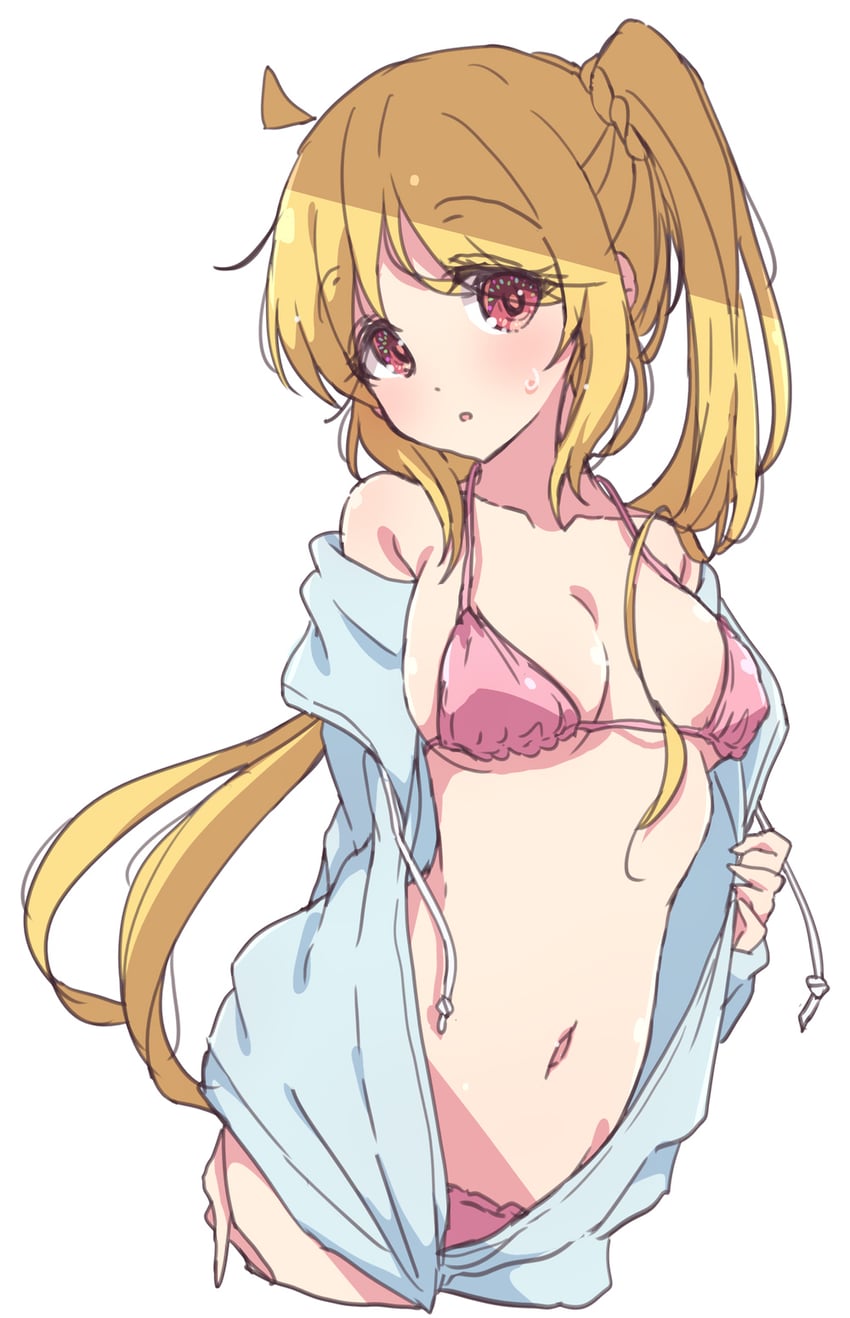 bikini, blonde hair, bocchi the rock!, female, ijichi nijika, mel (melty pot), tagme