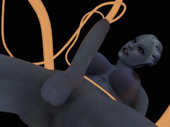 3d, alien, animated, asari, blue skin, breasts, dickgirl, futa only, futa urethral insertion, futanari, huge breasts, intersex, liara t'soni, likkezg, mass effect, penile urethral insertion, penis, tentacle, urethral insertion, urethral penetration