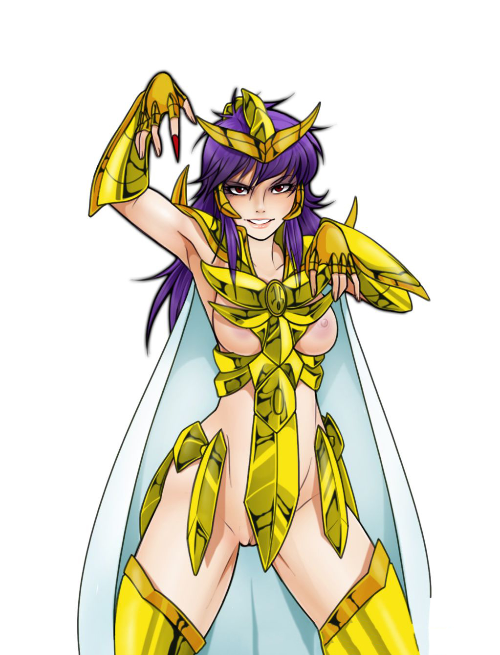 breasts jago_dibuja pussy rule_63 saint_seiya scorpio_milo