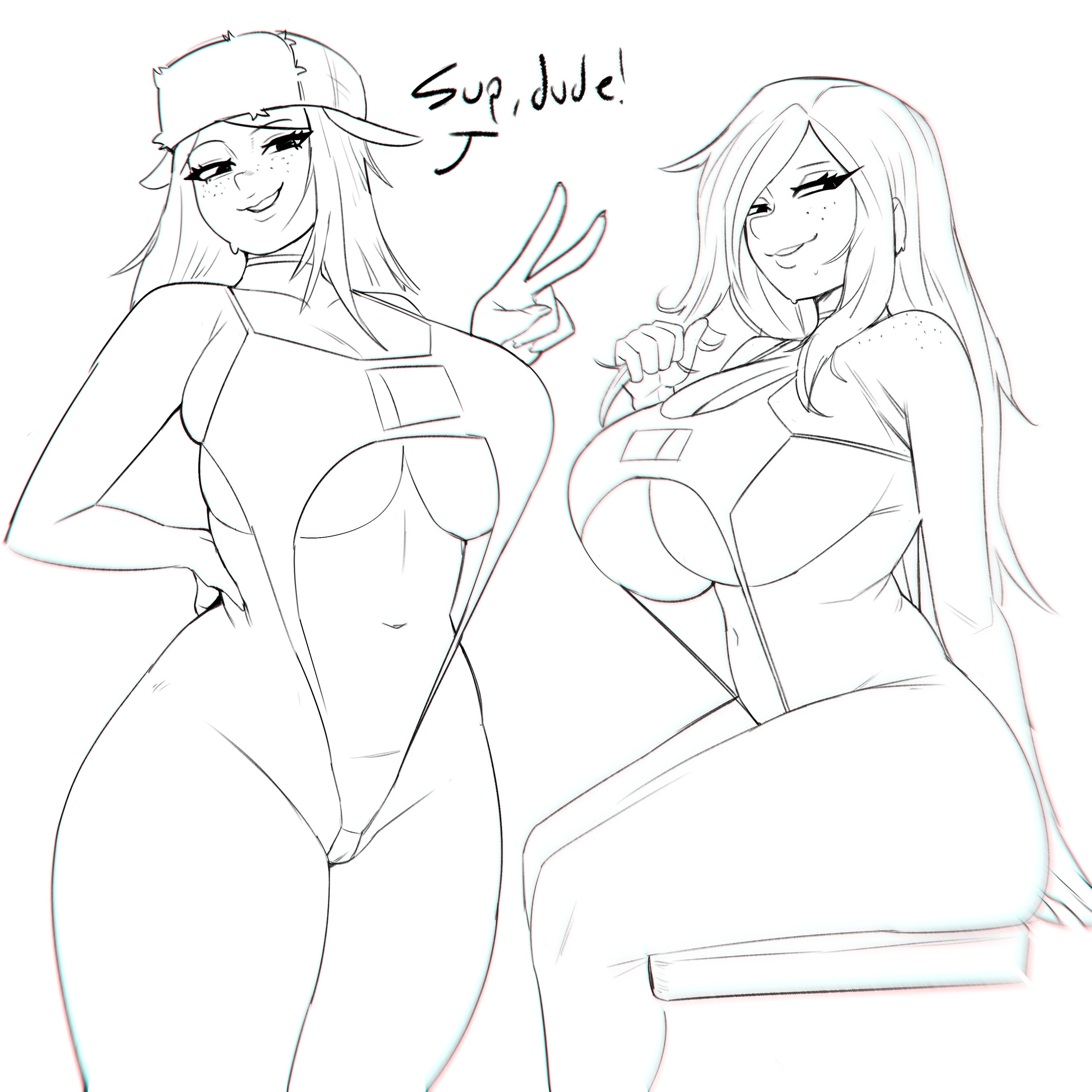 1girls, big breasts, breasts, cameltoe, cleavage, female, female only, freckles, gravity falls, hater lly, huge breasts, skimpy, solo, swimsuit, underboob, wendy corduroy
