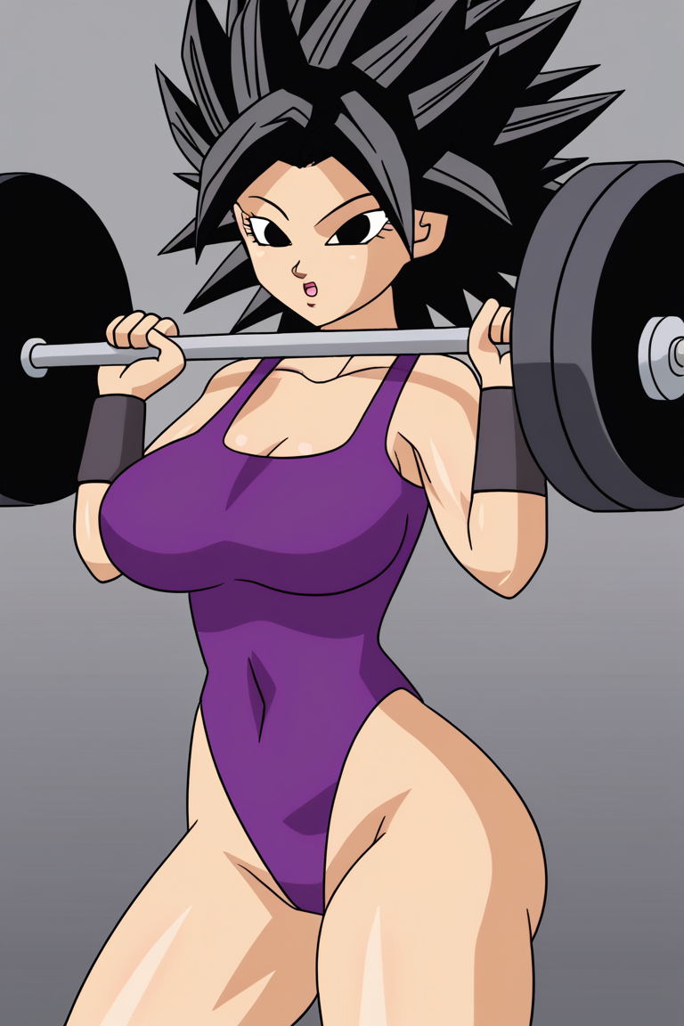 ai_generated caulifla dragon_ball_super female gym maplecat