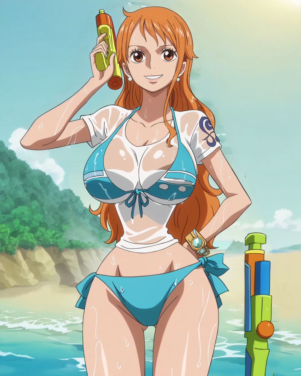 ai_generated female female_only nami_(one_piece) one_piece stickyai