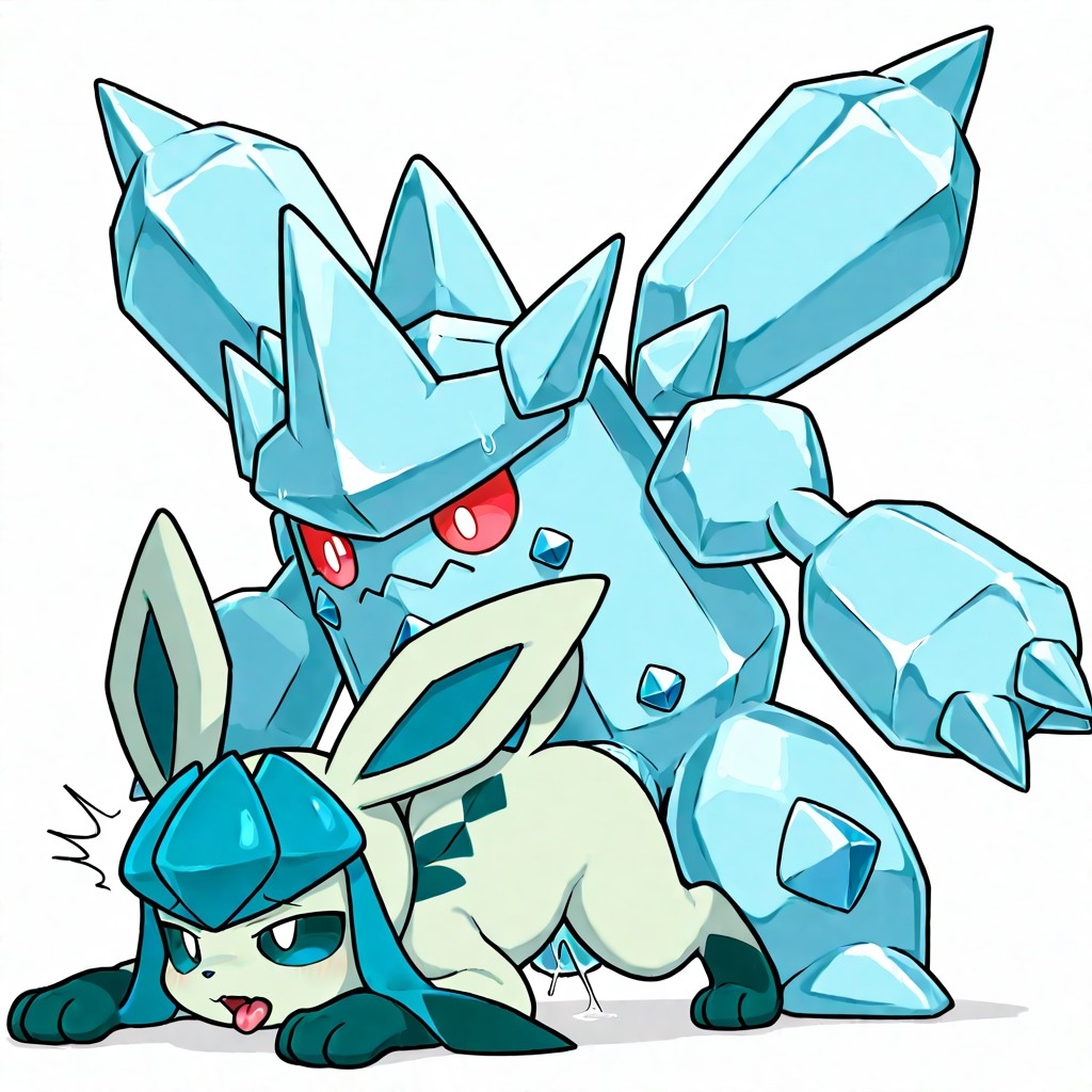 ai_generated breeding glaceon pokemon regice