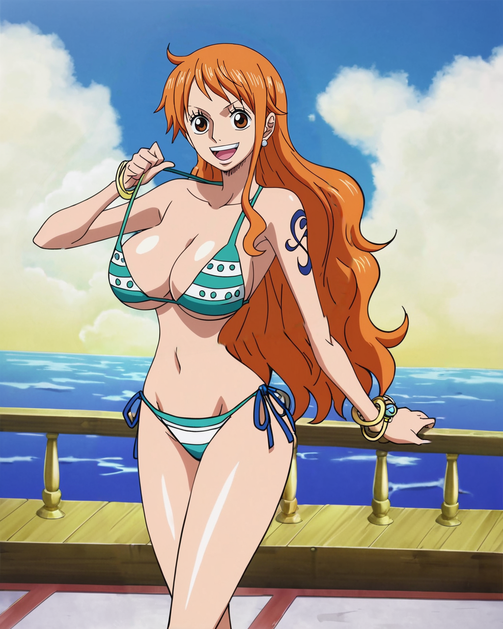 ai_generated female female_only nami_(one_piece) one_piece stickyai