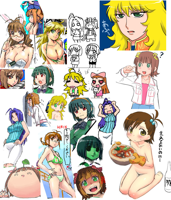 ami_futami azusa_miura caramelldansen haruka_amami hoshii_miki idolmaster kotori_otonashi mami_futami minase_iori ritsuko_akizuki rose_of_versailles yayoi_takatsuki yukiho_hagiwara zanzi