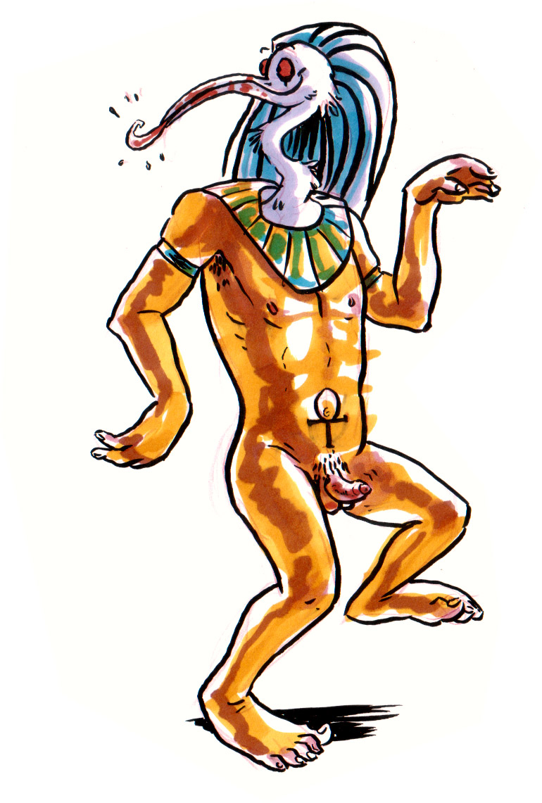 anthro deity egyptian_mythology furry male male_only mythology penis public_domain tagme thoth