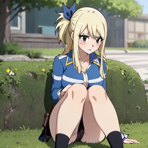 ai_generated black-panties blonde_hair fairy_tail lucy_heartfilia white_skin