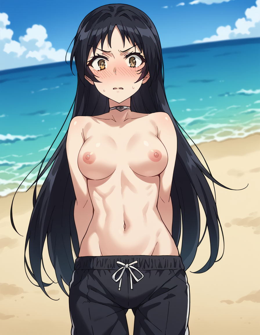 1girls ai_generated black_hair civitai female female_focus kajou_ayame long_hair nochekaiser881 pale pale-skinned_female pale_skin pale_skinned_female shimoneta_to_iu_gainen_ga_sonzai_shinai_taikutsu_na_sekai tagme yellow_eyes