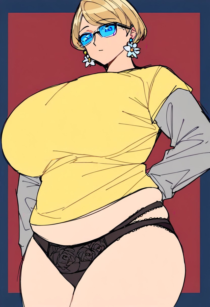 blonde_hair busty character_profile female lily milf original_art original_character original_charorigin sfw solo ssktch tagme voluptuous