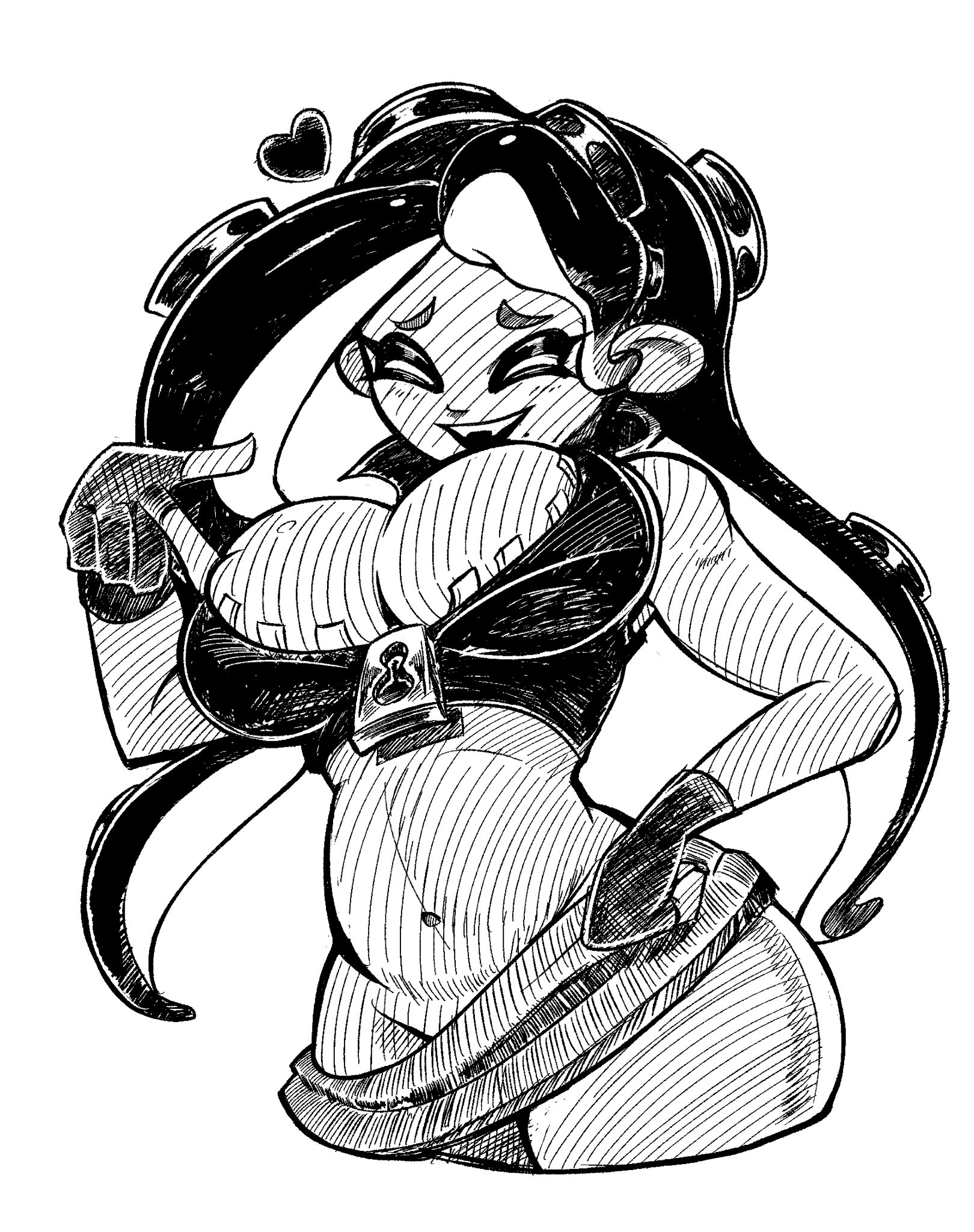 1girls, bananawithas, female, marina (splatoon), nintendo, splatoon, splatoon 2
