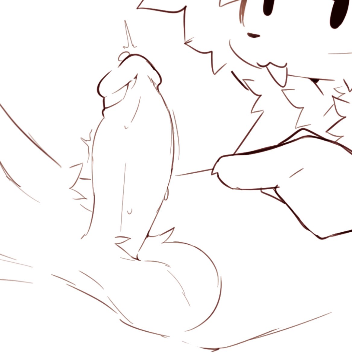 circumcised, cock, fur, furry, goobysart, male, penis