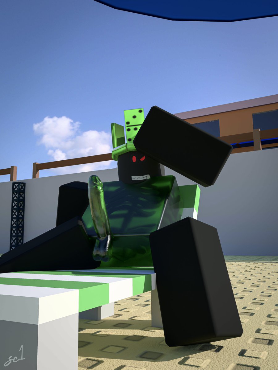 1boy 1x1x1x1 3d artist_request artist_signature beach big_dick black_skin green_penis looking_at_viewer outside roblox roblox_avatar robloxian source_request tagme