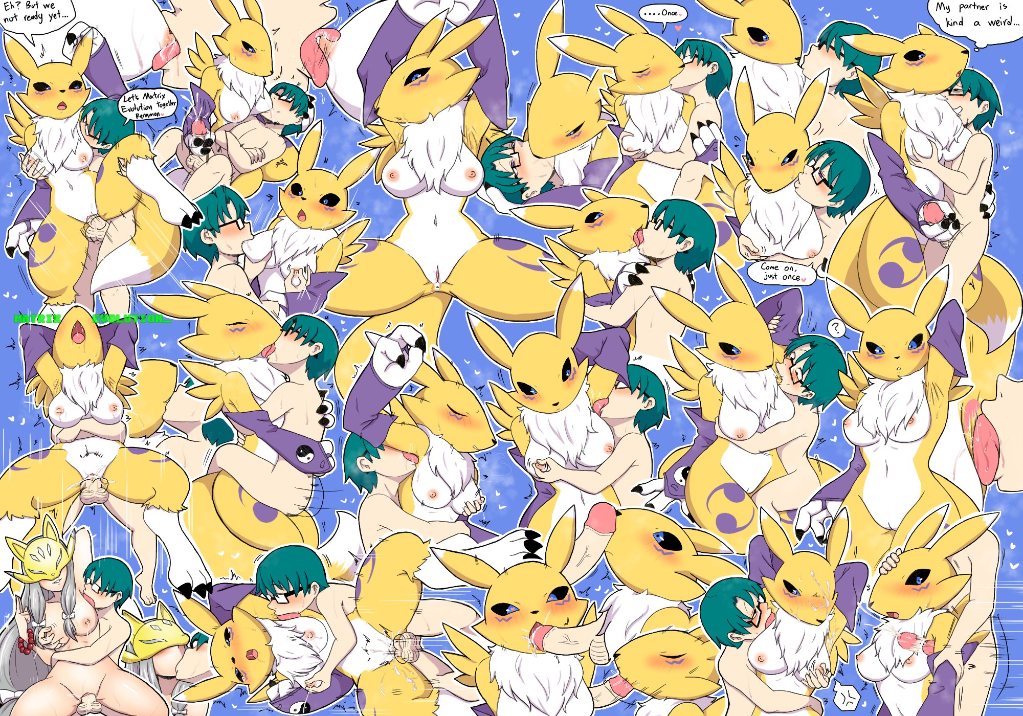1boy, 2girls, armpit licking, armpits, big boobs, big breasts, big tits, blowjob, boobs, breasts, digimon, fellatio, female, french kiss, french kissing, handjob, huge boobs, huge breast, huge tits, ivancyxic, kiss, kissing, large boobs, large breasts, large tits, licking, licking armpit, male, massive boobs, massive breasts, massive tits, pussy, renamon, sakuyamon, sex, sucking nipples, tits, vagina, vaginal penetration, vaginal sex