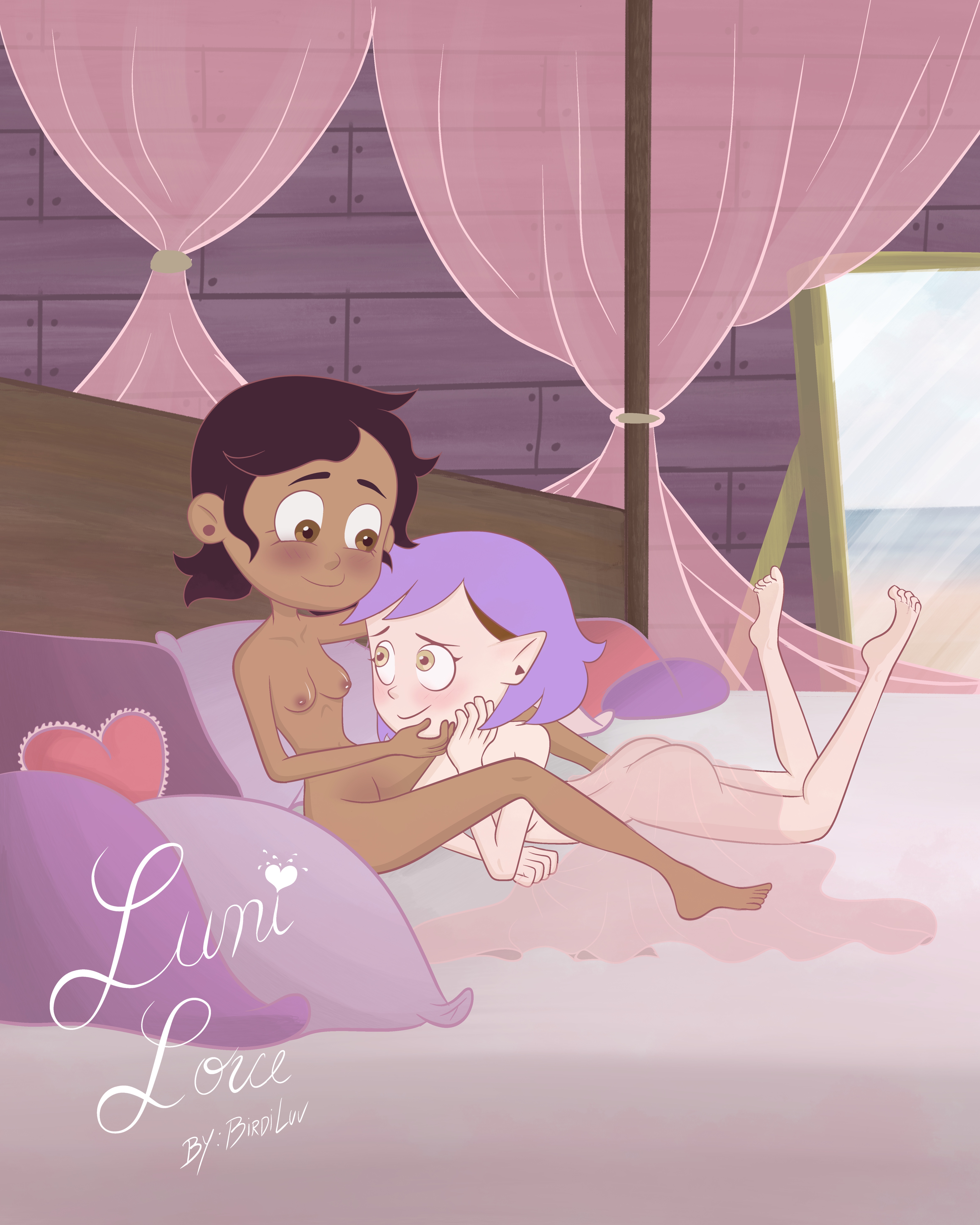 2girls, amity blight, amity blight (beta), disney, disney channel, female, female on female, female only, lesbian, lesbian sex, luz noceda, multiple females, multiple girls, no watermark, purple hair, the owl house, yuri