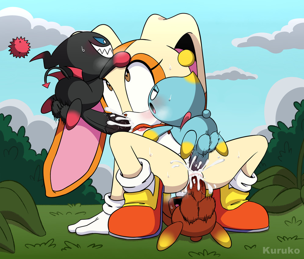 1girls, 2025, 3boys, anal, anal penetration, anal sex, animal ears, anthro, anthro female, anthro penetrated, big penis, blowjob, blush, blushing, brown eyes, brown nose, bunny, bunny girl, chao (sonic), cheese the chao, cream the rabbit, cub, cum, cum in ass, cum in mouth, cum in pussy, cum inside, eyelashes, fellatio, female, female cub, female on humanoid, female penetrated, flat chest, foursome, fur, furry, furry female, gangbang, genitals, gloves, group, group sex, humanoid, humanoid male, humanoid penetrating, humanoid penetrating anthro, impregnation, interspecies, kuruko, lagomorph, large penis, larger anthro, larger female, larger penetrated, long ears, male, male humanoid, male on anthro, male penetrating, male penetrating female, male/female, mammal, mobian (species), multiple boys, oral, oral penetration, oral sex, penetration, penis, pussy, rabbit, rabbit girl, sega, sex, shoes, size difference, small breasts, smaller humanoid, smaller male, smaller penetrating, smaller penetrating bigger, sonic (series), sonic team, sonic the hedgehog (series), spread legs, sweat, sweatdrop, tan fur, url, vaginal, vaginal penetration, vaginal sex, video games, young, young anthro, young female