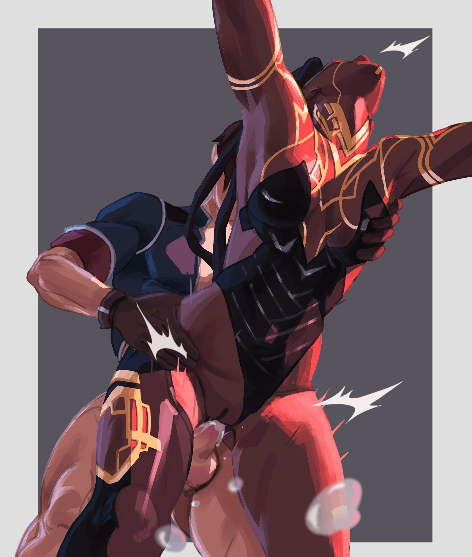 1boy, 1girls, arcane, arcane jayce, bent over, bleached, breast grab, breasts, canon couple, cum, cum in pussy, cum inside, dark skin, dark-skinned female, female, female human, femsub, fit female, flhour, grabbing from behind, human, human male, jayce talis, male, mel medarda, pussy, romantic couple, sex, sex from behind, slim waist, standing sex, vaginal penetration, wholesome