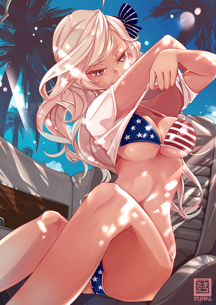 1girls adult adult_female american_flag_bikini areola_bulge arms_up ass azur_lane bare_arms bare_belly bare_calves bare_hands bare_hips bare_knees bare_legs bare_midriff bare_navel bare_skin bare_thighs beach_chair big_breasts bikini bikini_bottom bikini_top blonde_eyebrows blonde_female blonde_hair blonde_hair_female blue_background blue_bikini blue_bikini_bottom blue_bikini_top blue_hair_ribbon blue_hair_tie blue_ribbon blue_sky blue_string_bikini blue_swimsuit blue_swimwear breasts brooklyn_(azur_lane) brown-skinned_female brown_eyes brown_eyes_female brown_skin brown_skinned_female busty busty_female busty_girl calves cleavage closed_mouth_smile clouds day daylight daytime dot_nose elbows exposed_arms exposed_belly exposed_hips exposed_legs exposed_midriff exposed_navel exposed_skin exposed_thighs exposing exposing_breasts exposing_chest exposing_self female female_focus female_only fingers full_body grin grinning grinning_at_viewer groin hair_ribbon hair_tie hands_up head_tilt high_resolution highres knees knees_up large_breasts lean_body lean_figure legs long_hair looking_at_viewer looking_down looking_down_at_viewer mature mature_female narrow_waist nekomimipunks nipple_bulge outdoor outdoors outside palm_tree palm_trees parted_bangs pussy red_bikini red_bikini_top red_swimsuit ribbon seductive_grin shoulders sitting sky slender_body slender_waist slim_girl slim_waist smile smiley_face smiling smiling_at_viewer smirk smooth_skin smug_grin solo string_bikini striped_bikini striped_bikini_top striped_ribbon striped_swimsuit sunlight sunlight_rays swimsuit swimwear t-shirt t-shirt_lift tan tan_arms tan_body tan_butt tan_chest tan_face tan_legs tan_line tan_lines tan_neck tan_skin tan_skinned_female tanned tanned-skinned_female tanned_ass tanned_body tanned_breasts tanned_female tanned_girl tanned_skin thick_ass thick_thighs thighs thin_waist tilted_head topwear topwear_lift topwear_pull underboob wavy_hair white_bikini white_bikini_top white_hair_ribbon white_hair_tie white_ribbon white_swimsuit white_t-shirt white_topwear wide_hips