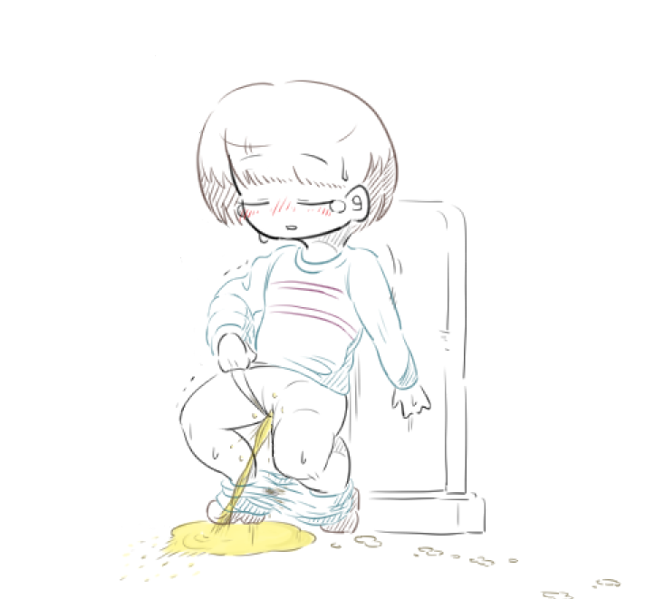 #fff_fff alternate_version_at_source alternate_version_available dialogue female frisk peeing peeing_in_public piss_play piss_puddle pixiv public public_exposure public_humiliation undertale urine watersports young younger_female