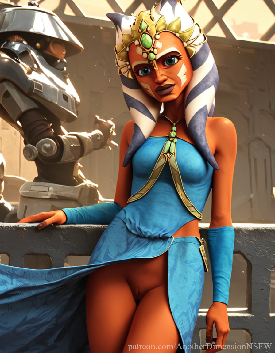 ahsoka_tano ai_generated anotherdimensionai anotherdimensionnsfw clone_wars clone_wars_(style) dress female pussy star_wars star_wars:_the_clone_wars togruta zygerria