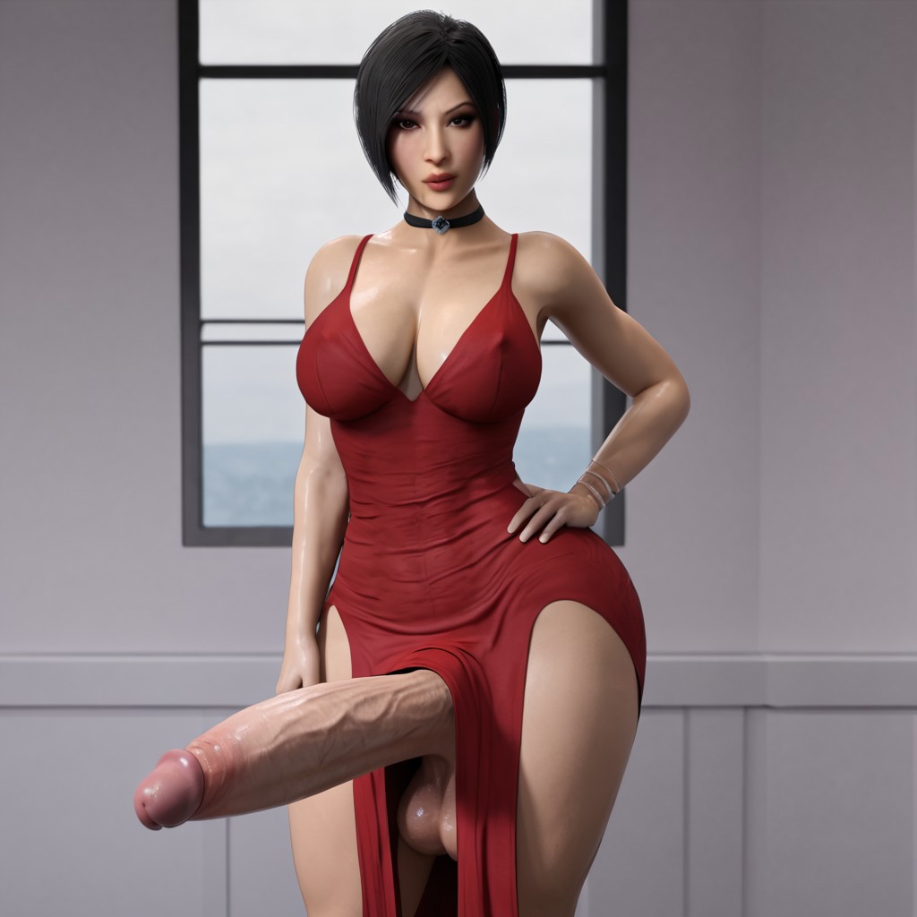 ada_wong ai_generated futanari looking_at_viewer resident_evil tagme