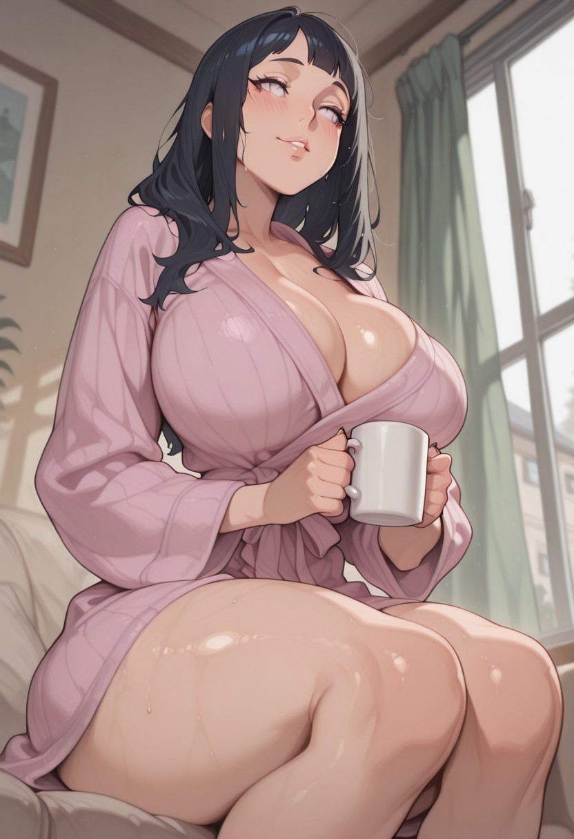 1girls, 2025, ai generated, alternate version available, big breasts, breasts, female, hyuuga hinata, konso, mature, mature female, naruto, naruto (series), solo, thick thighs, thighs