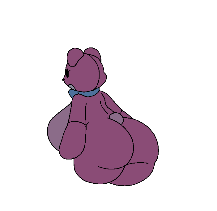 alternate version available, animated, anthro, ass, ass bigger than head, big ass, breasts, breasts bigger than head, female, gremlingrounded, huge breasts, looking around, love doll, lovedoll toy factory, pink fur, pixel animation, sex toy, teddi (gremlingrounded), transparent background, voluptuous female