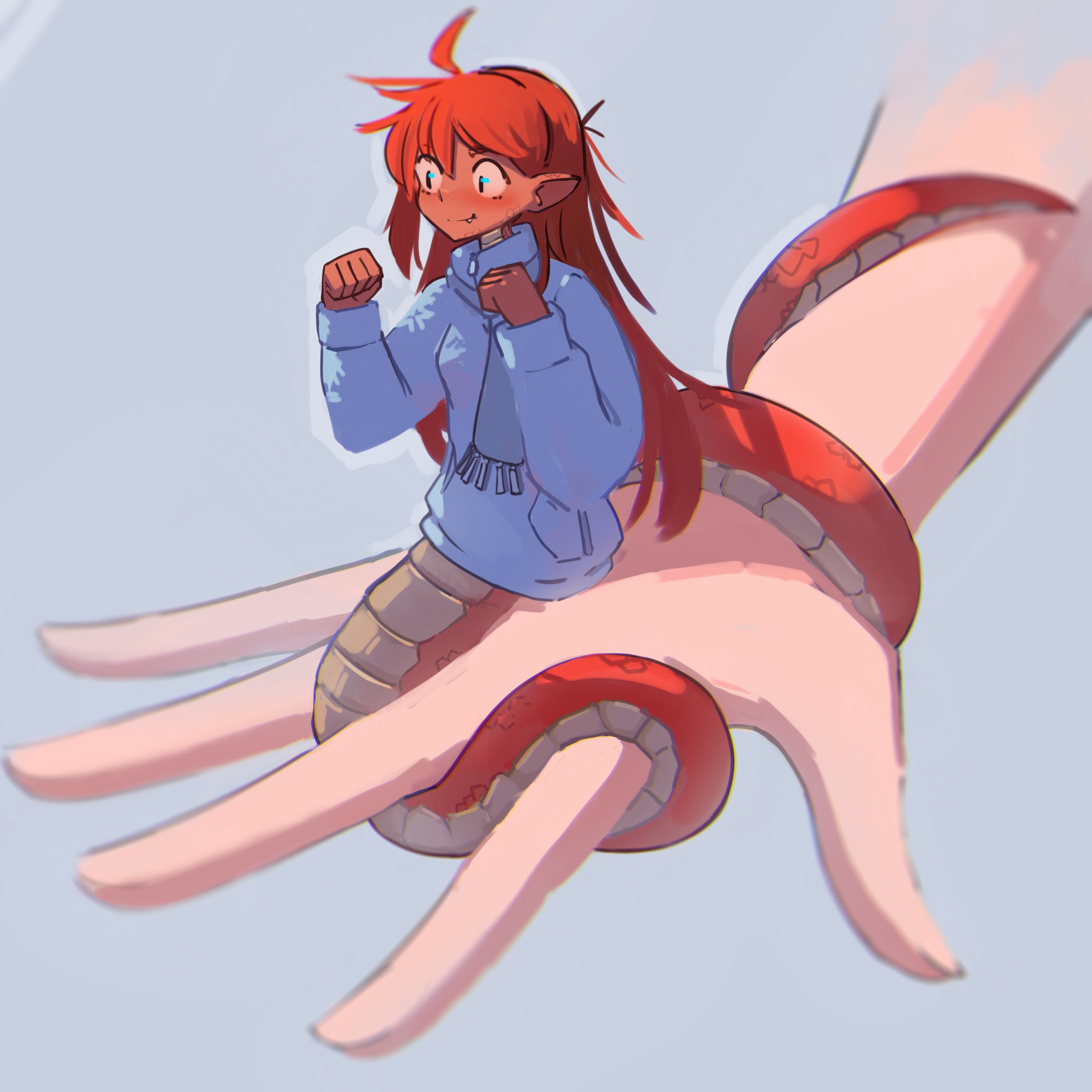 2d, female, micro female, nradiowave, snake, snake girl, tagme