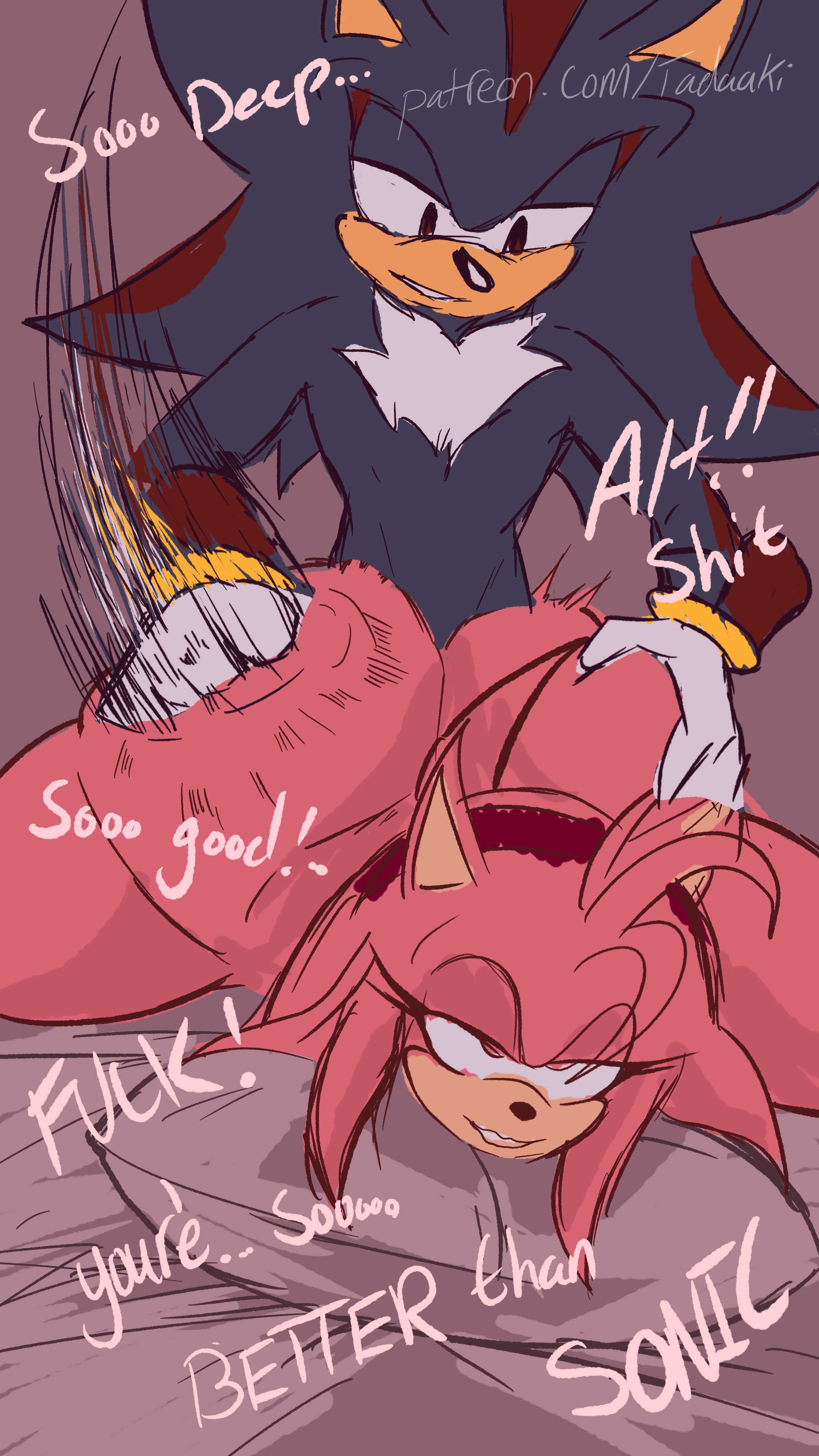 1boy, 1boy1girl, 1girls, 2025, 2d, amy rose, anthro, anthro on anthro, artist upload, ass, ass expansion, ass grab, ass shake, ass up, bed, bedroom, big ass, big breasts, big butt, black body, black fur, black hair, black nose, breasts, cheating, cheating girlfriend, cheating wife, chest fur, chest hair, closed eyes, colored, comic, cuckold, cuckolding, curvy, curvy body, curvy female, curvy figure, curvy hips, curvy thighs, digital drawing (artwork), duo, eulipotyphlan, eyelashes, eyes half open, eyes rolled back, eyes rolling back, female, female anthro, female penetrated, fucked from behind, fucked into submission, fucked senseless, fucked silly, full color, furry, furry ass, furry breasts, furry ears, furry female, furry male, furry only, furry tail, gloves, gold bracelets, grabbing another's ass, grabbing ass, hairband, half lidded eyes, hedgehog, hedgehog boy, hedgehog girl, hi res, highres, hugging pillow, humiliation, inhibitor ring, jiggling ass, light skin, light-skinned female, looking at partner, looking down, looking down at partner, male, male anthro, male penetrating female, male/female, mentioned character, moan, moaning, mobian (species), mobian hedgehog, netorare, ntr, patreon, patreon url, patreon username, pillow, pink body, pink eyes, pink fur, pink hair, pink skin, railing, red eyes, red hairband, red streaks, red stripes, sega, shadow the hedgehog, simple background, smacking ass, small penis humiliation, sonic (series), sonic the hedgehog (series), spread legs, straight, straight sex, tadaaki, tail, tan-skinned male, text, thick thighs, two-tone fur, white gloves