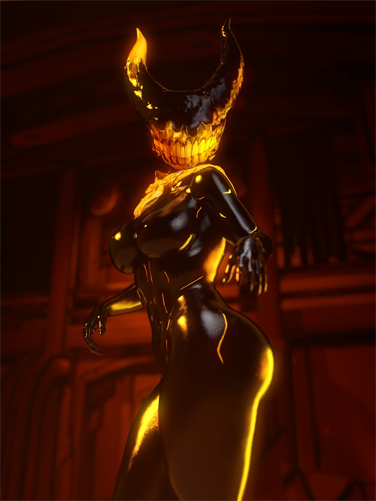 (k) ink demonette, 1girls, 2025, 3d, bendy and the dark revival, bendy and the ink machine, bendy fem, bendy the dancing demon, big breasts, black body, black skin, black-skinned female, breasts, chest, curvaceous, curvy, curvy figure, dark skin, dark-skinned female, demon, demon girl, female, hips, hourglass figure, huge breasts, ink demon, ink demonette, large breasts, light skin, light-skinned female, mature, mature female, monster, monster girl, nightmare waifu, rule 63, slim waist, themeatly, thick, thick hips, thick legs, thick thighs, thighs, voluptuous, waist, wide hips, word2