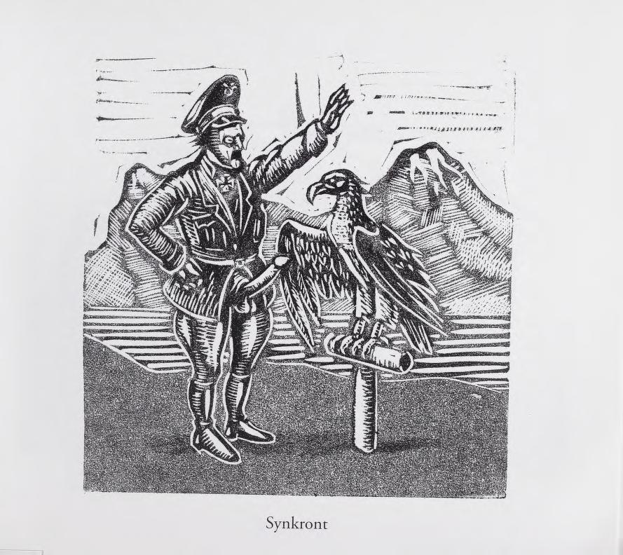 2000 ambiguous_gender avian balls beak bird black_and_white boots bottomless claws clothed clothing eagle erection feathers feral footwear hat human humor iron_cross karl_gustav_gjertsen male mammal monochrome mountain nazi norwegian_text outside penis sieg_heil text uniform water what