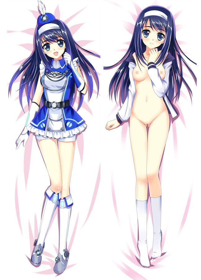 blue_hair breasts dakimakura_design futaba_aoi nipples pussy thigh_gap uncensored vividred_operation