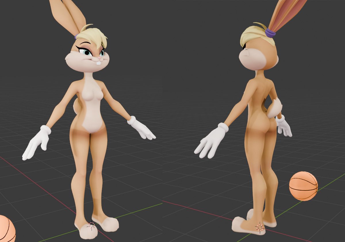 ass bunny bunny_ears bunny_girl bunny_tail furry furry_female lola_bunny lola_bunny_(multiversus) looney_tunes multiversus naked naked_female nude official_art space_jam warner_bros warner_brothers