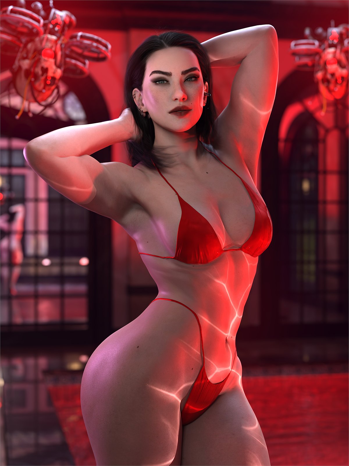 1girls, 3d, adriana imai, armpit, armpits, arms up, ass, big ass, big breasts, breasts, bust, busty, curvaceous, curvy, curvy figure, dbd, dead by daylight, female, hands behind head, hips, huge ass, huge breasts, large ass, large breasts, mature, mature female, muscle mommy, muscles, muscular, muscular female, posing, shaved armpit, slim waist, the skull merchant, thick, thick hips, thick legs, thick thighs, thighs, voluptuous, waist, wide hips, word2