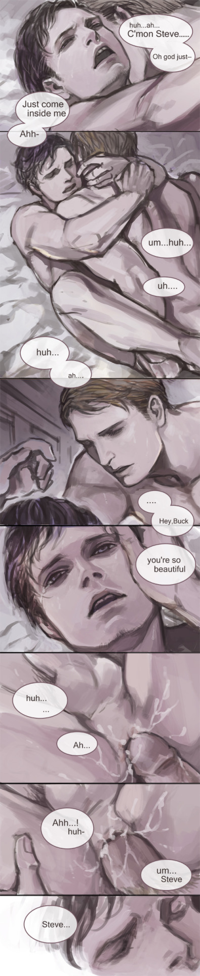 anal, anal sex, bucky barnes, captain america, couple, cum, cum in ass, cum inside, gay, gay sex, leg lock, making love, male only, male/male, marvel, missionary, missionary position, naked, naked male, nude, passionate, passionate sex, penis in ass, seplus, steve rogers, winter soldier, yaoi