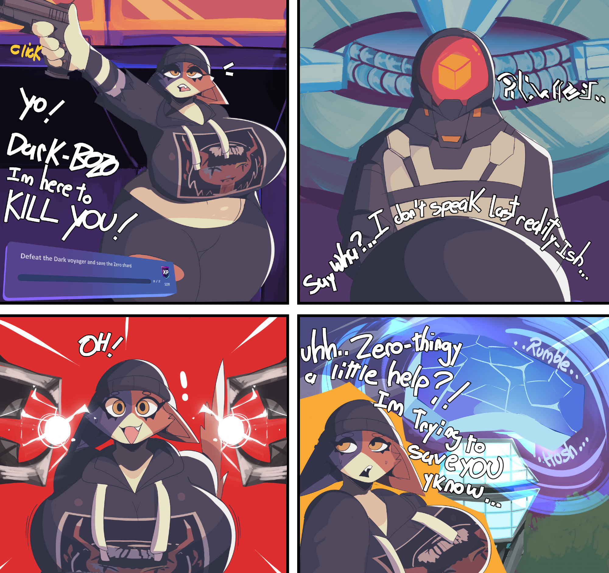big breasts, breasts, dark voyager, fatflama, female, fortnite, furry, huge breasts, meow skulls (fortnite), tagme, thick thighs, weight gain, wide hips