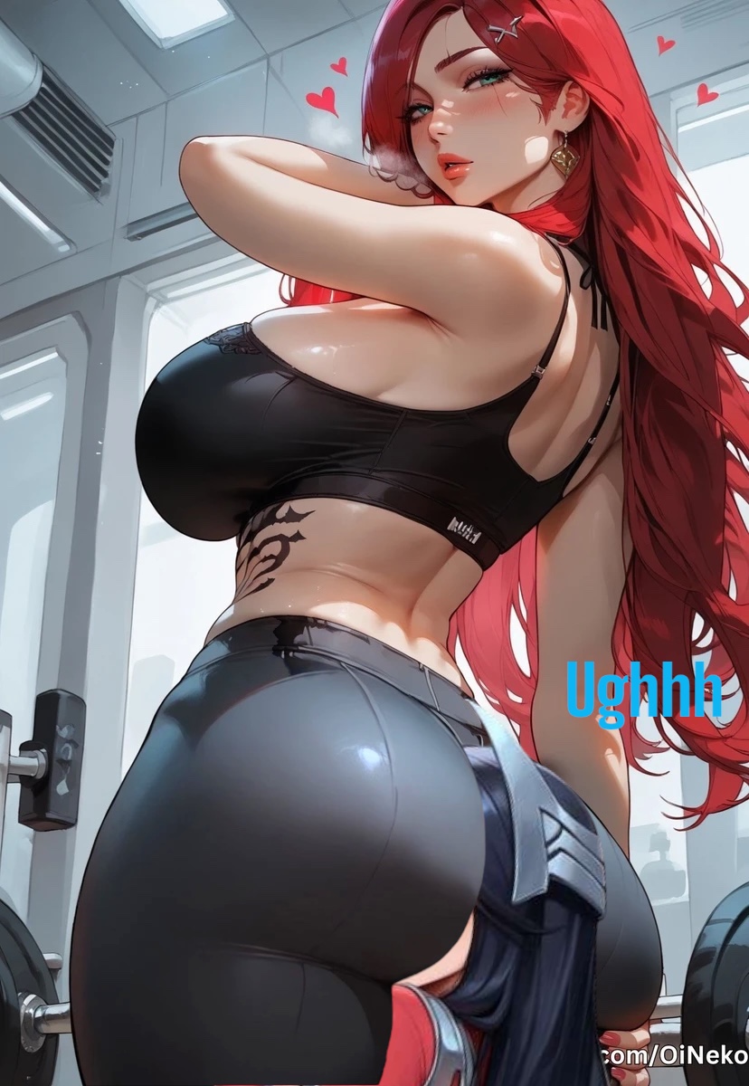 2girls ai_generated ass black_hair blue_hair catfight facesitting farting_in_face irelia_xan katarina_du_couteau league_of_legends luxanna_crownguard red_hair wrestling