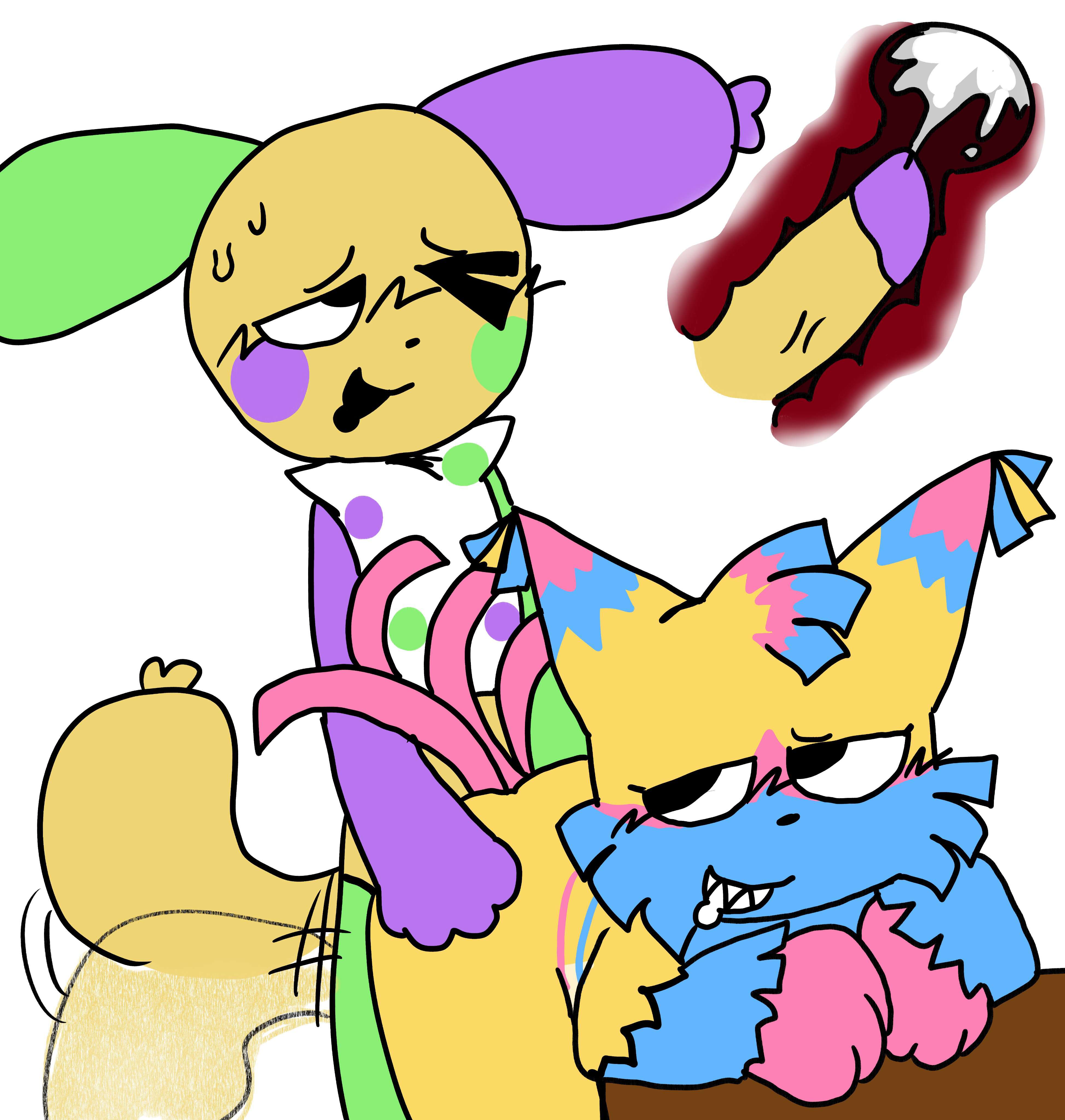 dandy's world, dandys world, female, furry, hetero sex, looey (dandy's world), straight, thexanaxzaza, x-ray, yatta (dandy's world)