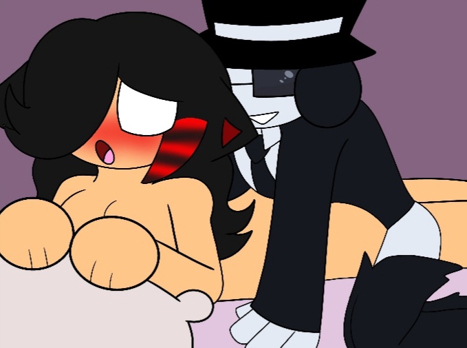 black_hair chance_(forsaken) clothed_male forsaken_(roblox) lemon_waifu nude_female oc request roblox sex straight white_eyes