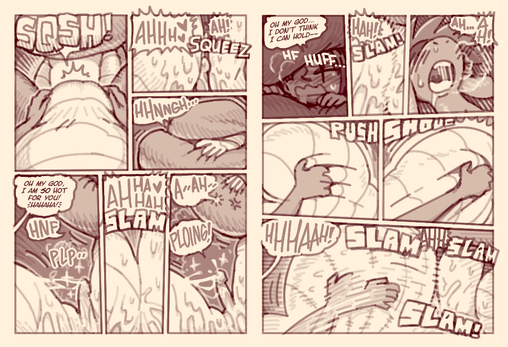 about to fail, anal, anal sex, aroused, belly, big belly, bodily fluids, cloaca juice, cloacal, cloacal penetration, comic, dialogue, dominant, dominant female, dragon, drooling, duo, erection, excessive cloaca juice, female, feral, genital fluids, genitals, ginger (shyguy9), guy (shyguy9), hand on belly, holding belly, human, human on feral, imminent orgasm, interspecies, larger female, larger feral, living insertion, living insertion play, male, male/female, mammal, meme, mythological creature, mythological scalie, mythology, no nut november, no nut sabotage, one eye obstructed, penetration, precum, saliva, scales, scalie, scutes, shyguy9, size difference, smaller human, smaller male, submissive, submissive male, sweat, tail, tail coil, tail squeeze, talking feral, thick tail, zoophilia