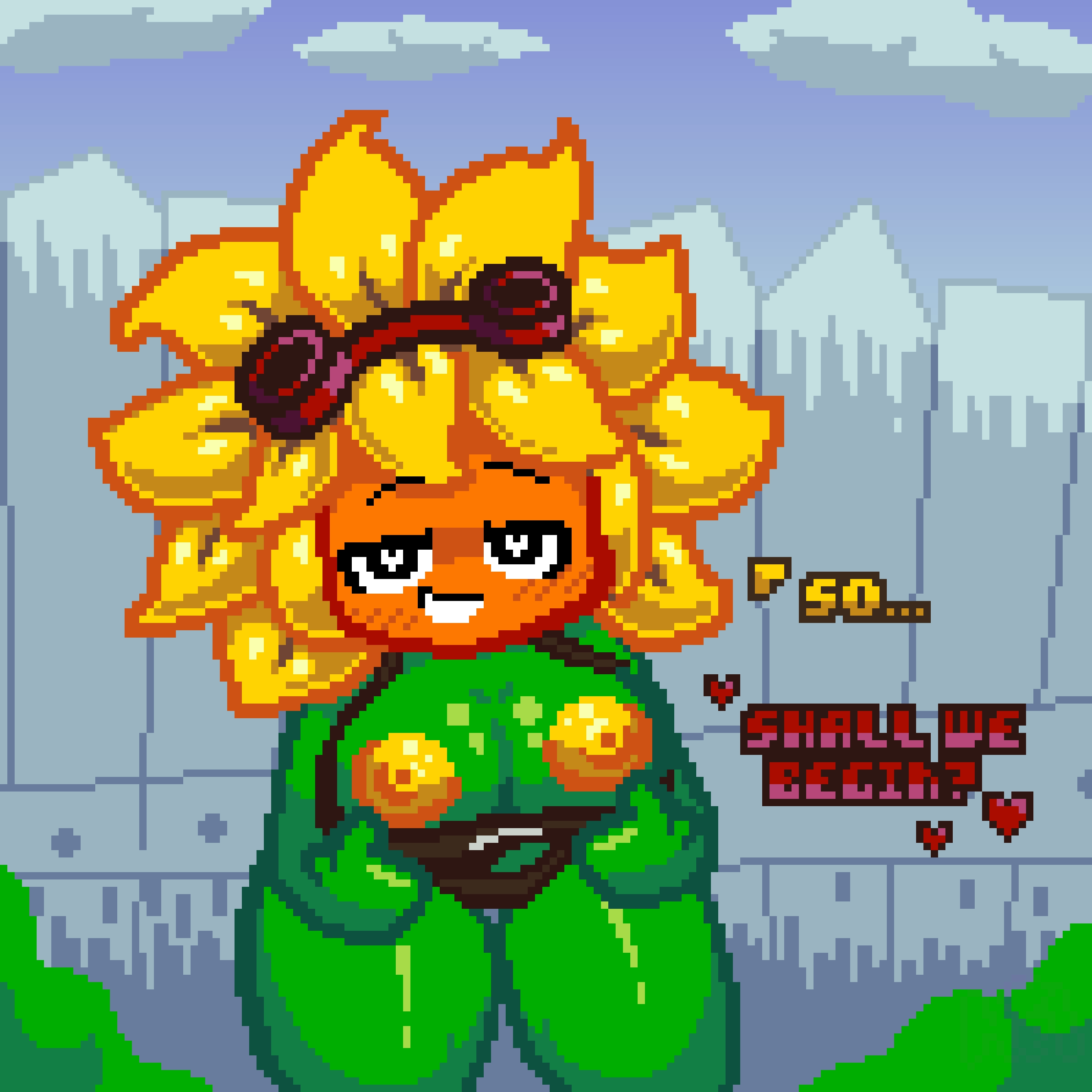 !, ass, big breasts, big butt, big thighs, blush, breasts, fat butt, female, female focus, female only, hellenqueenx, hi, large breasts, large butt, large thighs, mouth, nipples, open mouth, panties, pixel (artwork), pixel art, plants vs zombies, plants vs zombies: heroes, plants vs. zombies, seductive, seductive eyes, seductive mouth, seductive pose, seductive smile, showing breasts, solar flare (pvz), sunflower, sunflower (pvz), thick thighs, thighs, watermark
